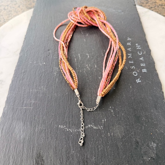 Beaded Bohemian Knot Statement Necklace - Picture 6 of 10